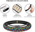 Colorful Autism Awareness Steering Wheel Covers, Cute Thickened Steering Wheel Cover for Men Women, Car Accessories...