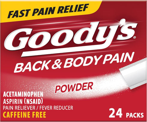 Goody's Back and Body Pain Relief Powder, 24 ct (Pack of 1)...