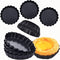Mini Tart Pans 4 Inch with Removable Bottom, Nonstick Quiche Pan Fluted Edges Thickened Carbon Steel Pie Tart Pans for Baking tartlets, fruit tart...