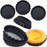 Mini Tart Pans 4 Inch with Removable Bottom, Nonstick Quiche Pan Fluted Edges Thickened Carbon Steel Pie Tart Pans for Baking tartlets, fruit tart...