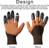 2 Pairs Pack Garden Gloves with Claws for Digging, Planting, and Raking, Best Gift for Gardener, Duty Latex and ABS Gloves, No Slip Off Comfortabl...