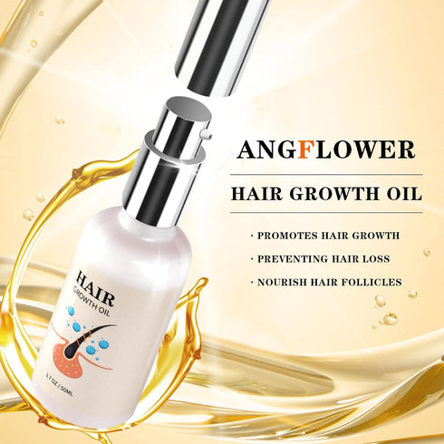 Hair Growth Oil - Rice Water For Hair Growth For Women & Men, Hair Loss Treatments, Serum For Thicker Longer Fuller Healthier Hair, Biotin & Casto...