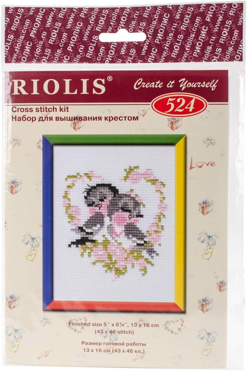 First Love Counted Cross Stitch Kit-5x6.25 10 Count...