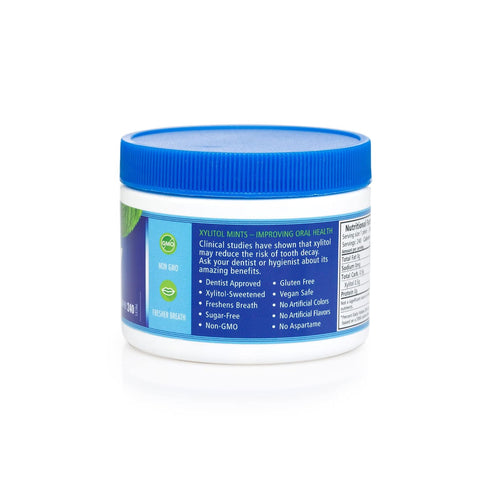 Spry Xylitol Peppermint Sugar Free Candy - Promote Oral Health, Increase Saliva Production, Stop Bad Breath, Non-GMO, Gluten-Free, 240 Count (Pack...