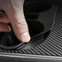 Topfit for Tesla Model 3 Model Y Water Cup Holder Insert Center Console Slot Slip Limit Clip Rubber Kit no More Spilled Drinks(Black)...