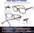 DOOViC 4 Pack Computer Reading Glasses Blue Light Blocking Anti Eyestrain Spring Hinge Stylish Readers for Women 2.00 Strength...