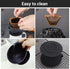Segarty Silicone Pour Over Coffee Dripper, 1 Set Black Collapsible Coffee Maker Single Cup with Storage Pouch, Reusable Coffee Filter Cone Drip Ho...