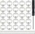 JINGTONG 25 Set DIY Bottle Opener Insert Kits, Rustproof Inserts + 50 Screws Screwdriver Metal Beer Hardware Parts Accessories for Resin Mold (Sil...