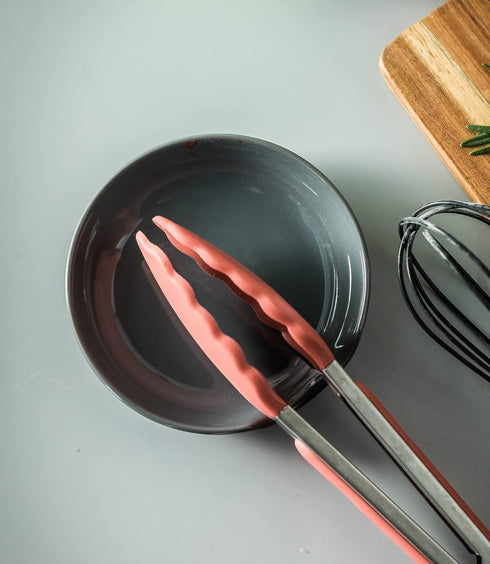 LYEOBOH Ceramic Spoon Rest for Stove Top, 5 Inch Kitchen Spoon Rest Cooking Spoon Holder Farmhouse Spatula Holder, Drip Tray for Multiple Utensils...