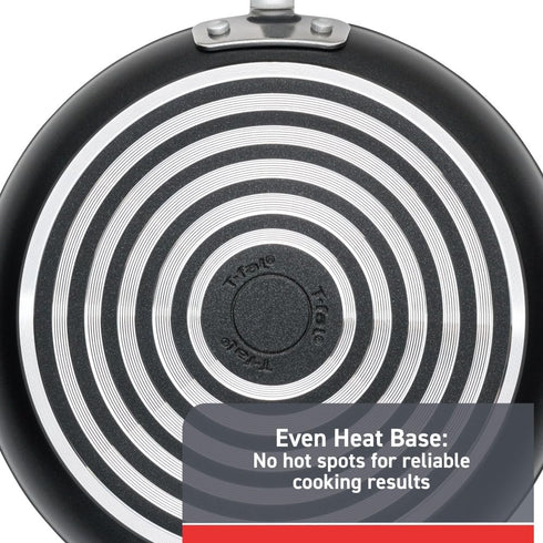 T-fal Advanced Nonstick Fry Pan 10.5 Inch Oven Safe 350F Cookware, Pots and Pans, Dishwasher Safe Black...