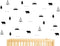 Woodland Wall Decal, Bears, Arrow, Teepees, Trees and Mountains Decor, Matte Vinyl Wall Stickers for Baby Bedroom, Nursery Wall Decals(Y05) (Black...