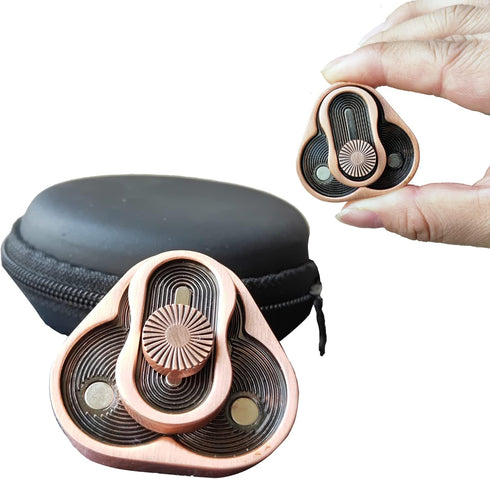 Metal Fidget Slider,Triangle Rotation Metal Fidget Toys, Clover Shape EDC Adult Toys ,Fidget Toys Adults for Stress and Anxiety Relief?ADHD Fidget...