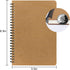 EUSOAR Hard Cover Spiral Notebook, A5 3Pack 5.5"x8.3" 120 Pages Graph Spiral Notebook Journals, Wirebound Journal Sketch Notebook for Math and Sci...