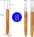 JOSDIOX Dreadlocks Crochet Hooks Tool Set,Crochet Needles for Hair Dreadlock Locks 0.75 mm Crochet Needle Steel with Bamboo Handle Good for Braid ...