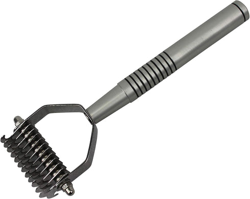 Professional Pet Grooming Undercoat Shedding Dematting Rake, 12 Teeth Wide...
