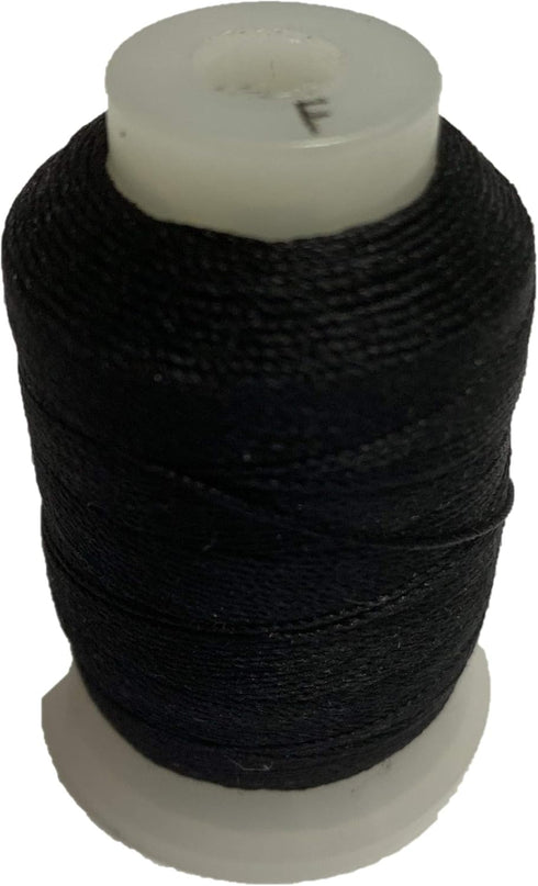 SSCC Black Silk Spool/Silk Cord/Beading Cord/Size F / 140yds / /100% Silk Thread/Jewelry Making/Tassel-Making/Embroidery-Making...