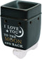 Elanze Designs Love You to The Moon Ceramic Stoneware Electric Plugin Outlet Wax and Oil Warmer...
