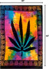 ICC Weed Tapestry Marijuana Wall Hanging leaf Poster Cannabis Hippie Decor Pot Flag Collage Dorm Trippy Bohemian Art psychedelic Small Hippie Rast...
