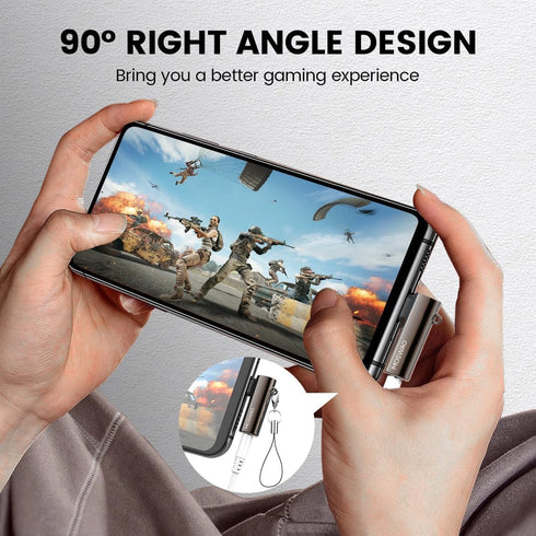 MOSWAG USB C to 3.5mm Jack Type C Headphone Adapter Right Angled Aux Mic Audio Dongle Zinc Alloy Headphone Adapter Compatible with iPhone 15 Plus ...