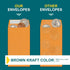 #7 Money Envelopes for Cash - 50 Pack - Brown Envelopes Self Seal - Cash Envelopes Peel & Seal - Coin Envelopes for Money, Credit Cards, Gift Card...