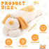 Queekay Giant Dog Stuffed Animals Plush Toy Body Hugging Pillow Soft Dog Plush Large Cute Sleeping Pillow for Birthday Gifts(Beige,23.6 Inch)...