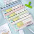 Classycoo Pencil Case 4 Pack Zipper Pencil Pouch, Multifunctional Clear Pen Bag Organizer Stationery Storage Bag for Office Supplies Cosmetics Mak...