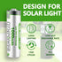 NiMH AA 1000mAh Rechargeable Batteries 1.2V,Pre-Charged Double A for Outdoor Solar Lights Garden Light String Lights, (Pack of 12)...