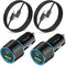 2 Pack 38W USB C Car Charger Fast Charging for iPhone 15 Pro/Max/Plus/Samsung Galaxy S24/Ultra/S23/S22 fe Dual Port Cigarette Lighter USB Charger[...