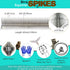 Bird Spikes, Squirrel Spikes for Bird Feeder Pole Arbitrary Bending and Winding Properties Avoided Raccoons and Squirrels Climbing Fences. (Size 4...