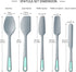 To encounter Silicone Spatula Set, 5 Pieces Seamless Spatula, Heat-Resistant Turner Spatulas, Nonstick for Baking, Cooking & Mixing, Dishwasher Sa...