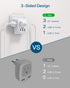 European Travel Plug Adapter, International Power Plug Adapter with 3 Outlets 3 USB Charging Ports(1 USB C), Type C Plug Adapter Travel Essentials...