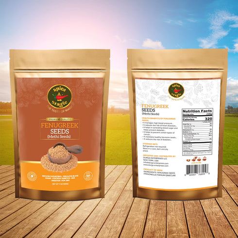 Spice Magic Whole Spices ~ 100% Pure, Aromatic & Natural I Gluten-Free I Non-GMO I Indian Origin, Fenugreek Seeds...