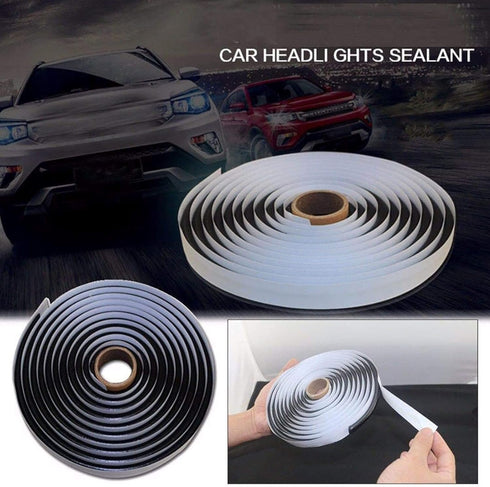 15FT Butyl Rope Butyl Rubber Sealant Tape for RV Car Headlamps Window Door Windshield, Black Waterproof Butyl Seal Tape- 3/8" X 15'(4.5m)...