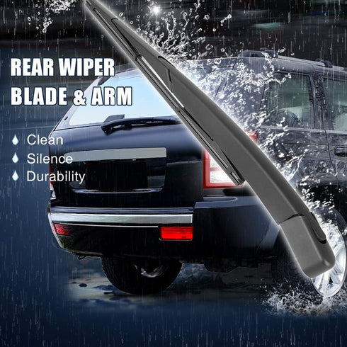 X AUTOHAUX 315mm 12" Car Rear Windshield Wiper Blade Arm Set for Nissan Kicks 2017...