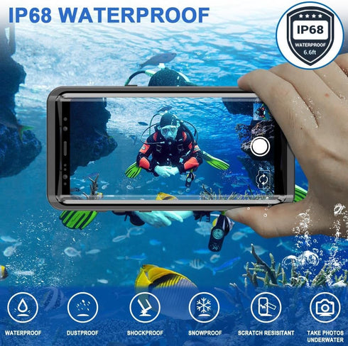 IP68 Waterproof Case for Galaxy Note 9, 6.4 in Water/Snow/Dust/Scratch Proof Case Full Sealed Coverage with Built in Screen Protector Perfectly Fi...