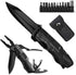 Pocket Knife,Multitool Tactical Knife with Blade,Saw, Plier, Screwdriver, Bottle Opener,Folding Knife Built with Full Stainless Steel,Perfect Tool...