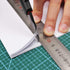 HAUTMEC 9mm Precision Utility Knife, Soft Grip Snap-off Box Cutter, Retractable 9mm Multi-Purpose Cutter for Detailed Cutting in Work, Home Use an...