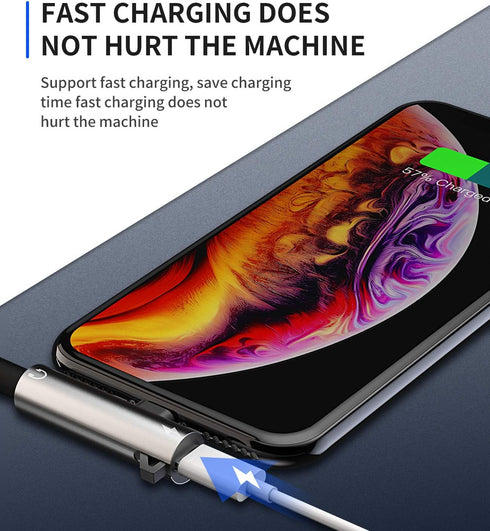 Headphone Adapter Lightning to 3.5mm AUX Audio Jack and Charger Extender Dongle Earphone Headset Splitter Compatible with iPhone 11 12 Mini pro ma...