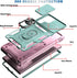 Case for Galaxy S22 Ultra, Shockproof Impact Resistant with Slide Lens Protective Cover Case for Samsung Galaxy S22 Ultra 4G/5G 6.8" (Pink Green)...