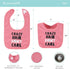 The Peanutshell Terry Bib Set for Baby Girls - 10 pack for Feeding, Teething, & Drooling - Wild Child...