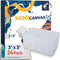 Artkey Mini Canvas, 3x3 Inch 24-Pack Small Canvases - 100% Cotton 2/5 Inch Profile Square Canvas for Acrylics, Oil & Watercolor Painting & Signs C...