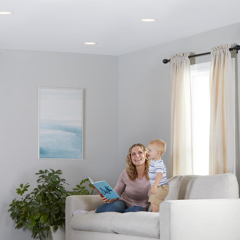 Amazon Basics Smart BR30 LED Light Bulb, 2.4 GHz Wi-Fi, 9W (Equivalent 60W), E26 Standard Base, Works and Dims with Alexa Only, Soft White 2700K, ...