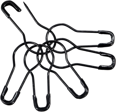 Hestya 500 Pieces Hang Tag String Black 500 Pieces Black Pins 6.6 Inch Nylon String Price Tags Plastic Fastener 0.8 Inch Metal Ground Pins Pear Sh...