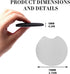40 PCS Sublimation Blank Car Coasters, 2.75 in Circular Opening Blank Sublimation Coasters for Thermal Sublimation Heat Transfer DIY Crafts Painti...