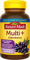 Nature Made Multi + Elderberry Capsules, Multivitamin for Daily Immune Support, One Per Day Multivitamin, 60 Count...