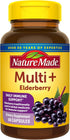 Nature Made Multi + Elderberry Capsules, Multivitamin for Daily Immune Support, One Per Day Multivitamin, 60 Count...
