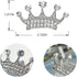 Gyn&Joy Shine Silvery Tone Clear Crystal Rhinestones Queen Princess Crown Pin Brooch...