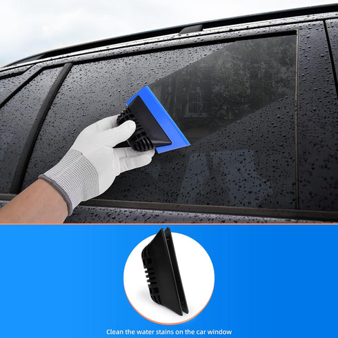 EHDIS Window Tint Tool 5-inch Rubber Window Squeegee Set 2PCS Non-Slip Handy Tint Squeegee for Window Tinting,Vinyl Applicator Household Shower,Mi...