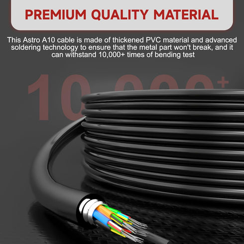 A50 Headset Cord with Inline Mute & Volume Control Compatible with Astro A10, A30, A40TR, A40, A50 Headsets Cable, for Xbox One, PS4, 6.6ft...