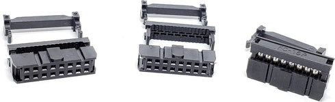 PC Accessories - Connectors Pro 50-Pack 2X8 16P 2.54mm Dual Rows IDC Sockets for Flat Ribbon Cable, 16 Pins FC Female Connector...